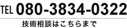 お電話でのお問い合わせは080-3834-0322